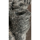 Double stranded barbed rope