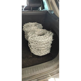 Double stranded barbed rope