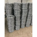 Double stranded barbed rope