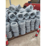 Double stranded barbed rope